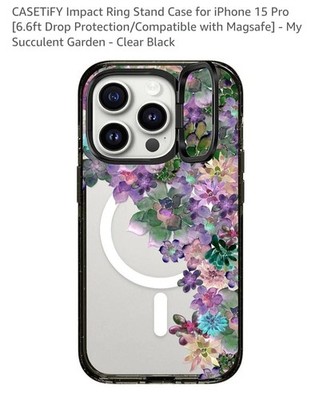 CASETiFY Impact Ring Stand Case for iPhone 15 Pro-NEW IN OPEN BOX-FRONT SEAL