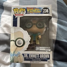 Funko Pop Dr Emmett Brown #236 Figura Lootcrate Exclusiva Figura Vinilo