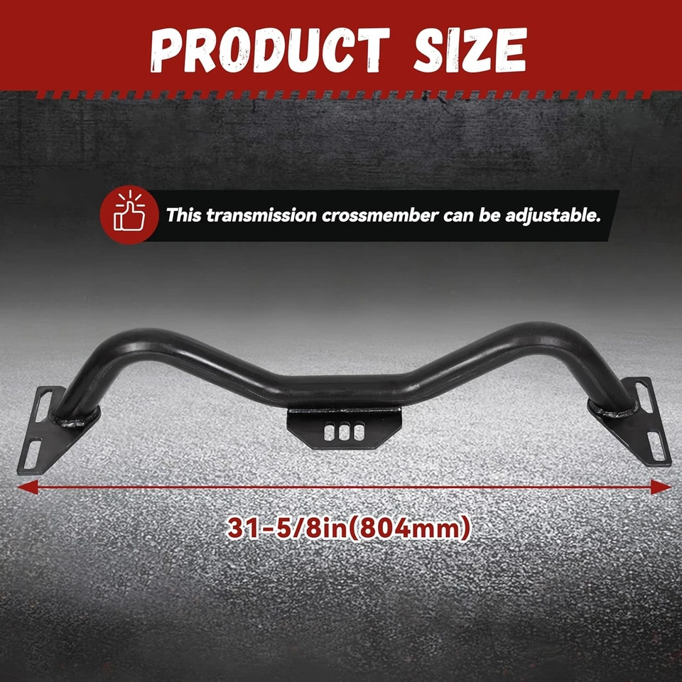 Adjustable Transmission Crossmember with 1964-1987 Chevy/GMC C10 C20 2WD Trucks  — 第 3/4 张图片