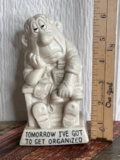 1974 Wallace Berrie & Co. Inc. "Tomorrow I've Got To Get Organized" Figurine
