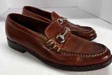 Cole Haan Country VTG Horsebit Loafers Brown Leather Women 7.5 AA Narrow Brazil