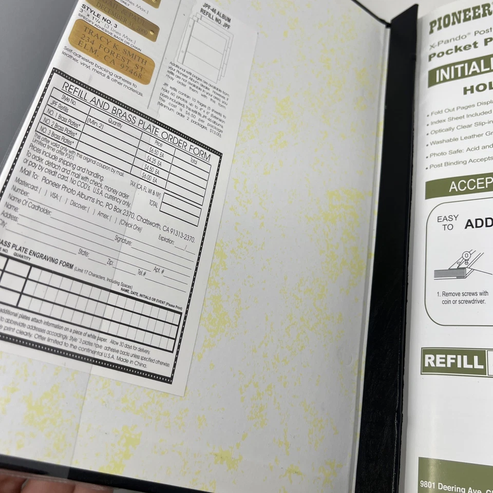 "Álbum de fotos plegable Pioneer JPF-46 cuero, negro y dorado para 204 fotos 4x6""" Foto 4 de 4