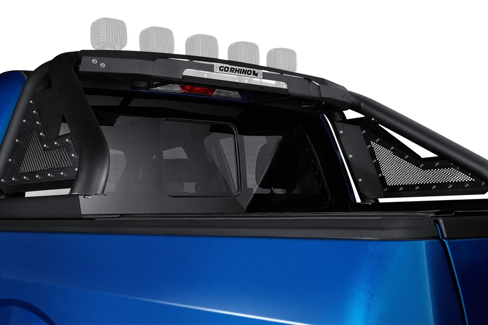 For Chevy Silverado 1500 19-24 Go Rhino Textured Black Mild Steel Sport Bar 2.0 Foto 4 de 4