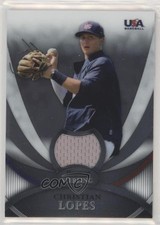 2010 Bowman Sterling USA Baseball Relics Christian Lopes #USAR-7 a2v