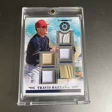 49/99 - 2025 Panini BOYS OF SUMMER Five Tool Materials TRAVIS BAZZANA (MEM)