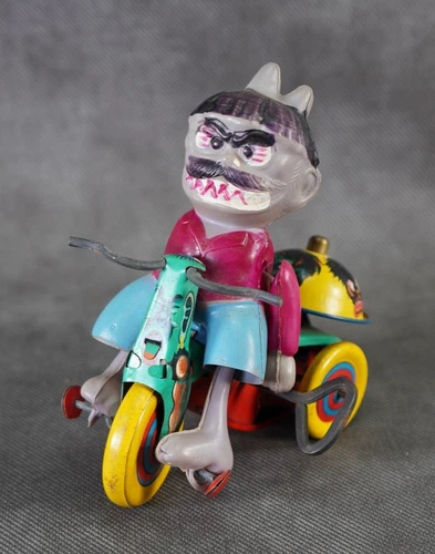 1960s Marx Nutty Mads Goblin Tricycle  Wind Up 3.5" Works #W11