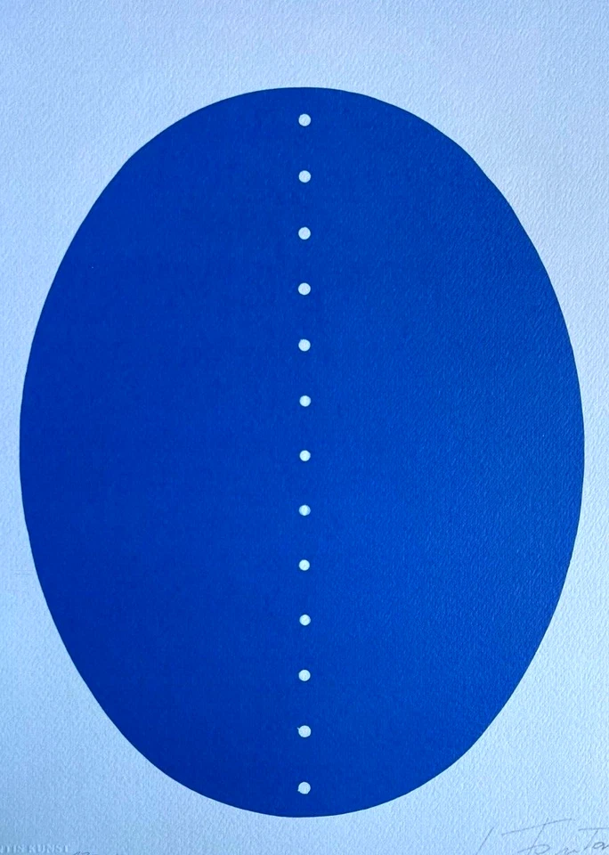 Litografía Lucio FONTANA [pluma firmada original con certificado de autenticidad] lápiz numerado § Foto 3 de 4