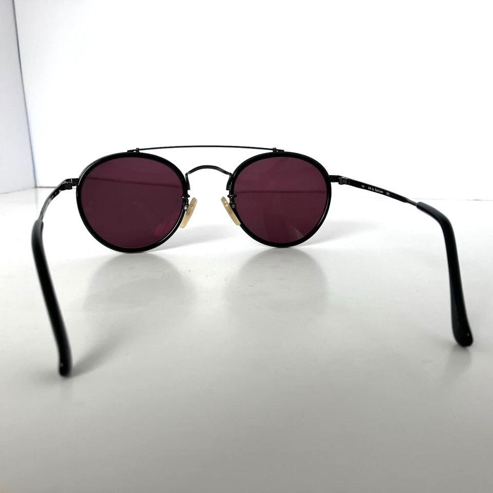 De colección Polo Ralph Lauren 536 Gafas C. 075 Negro Mate y Marco Gunmetal Solo Foto 4 de 4