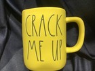 RAE DUNN ‘CRACK ME UP’ yellow JUMBO 18 oz MUG never used! NEW — photo 1