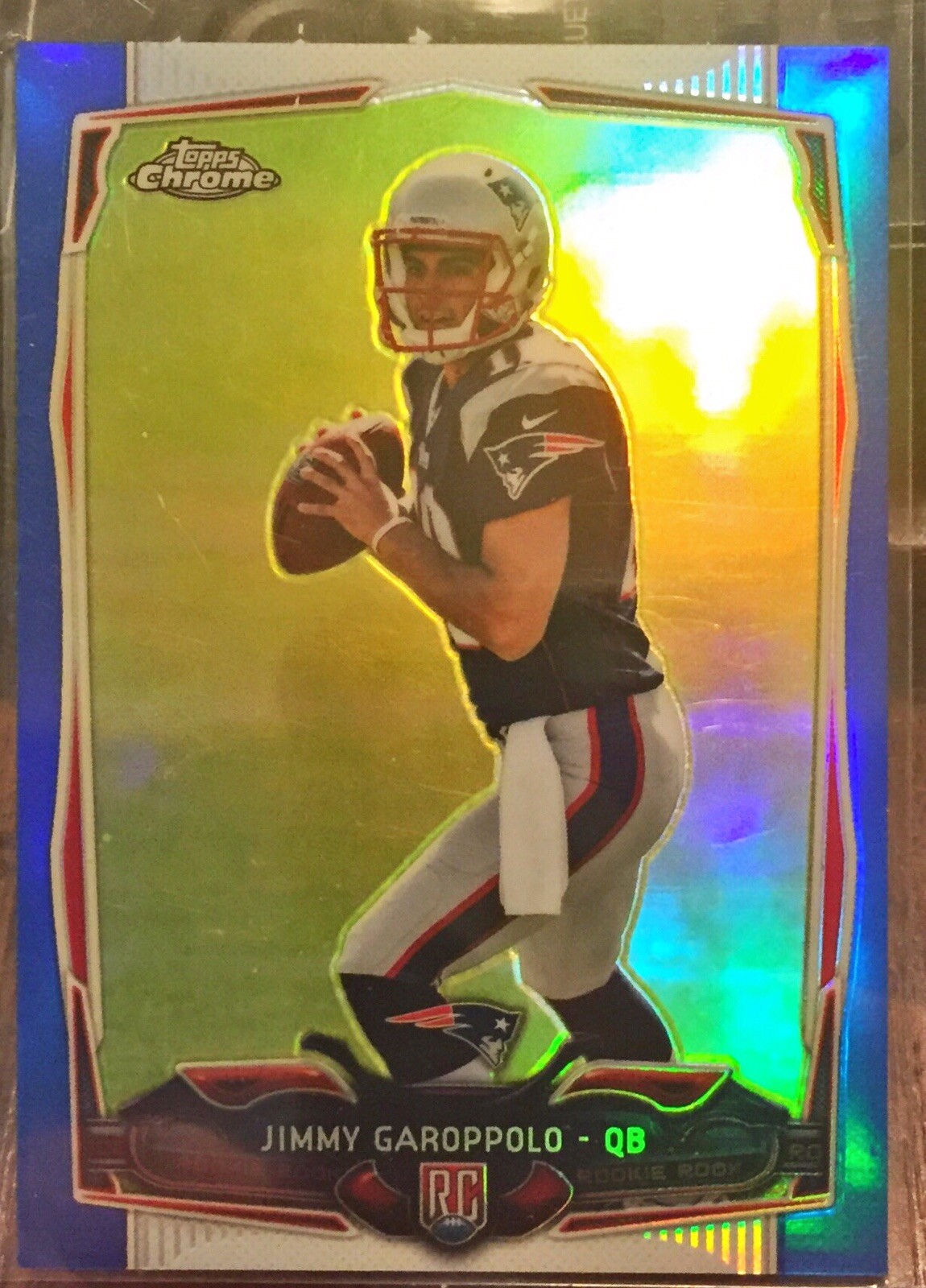 2014 Topps Chrome Blue Refractor RC Jimmy Garoppolo 051/199