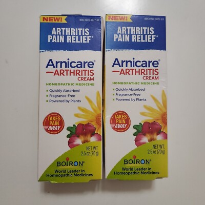 Arnicare Arthritis Cream 2.5 oz Arthritis Pain Relief Joints X2 Exp 2026+