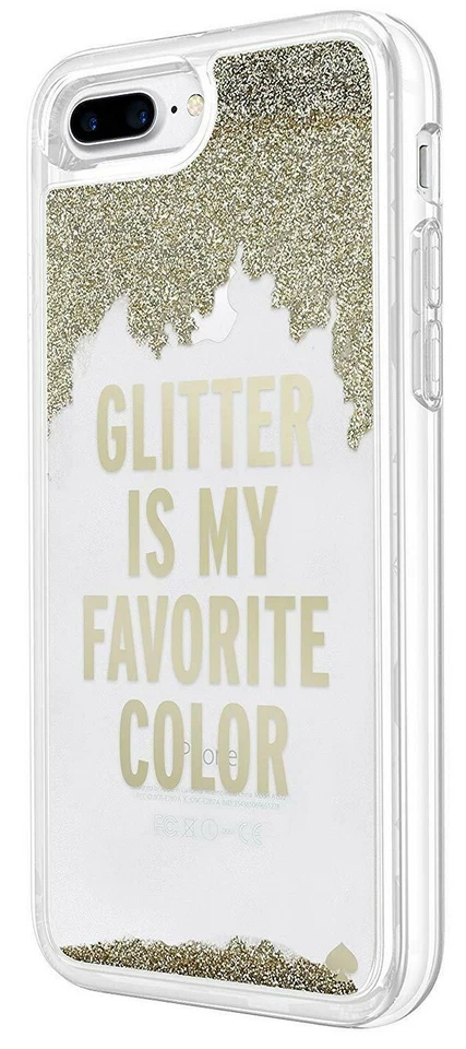 Apple iPhone 8+/7+ Kate Spade New York Diseñador Líquido Brillo Estuche Cubierta NUEVO Foto 3 de 4