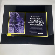 Pulstar Hubs Jack Watson 1993 Original Advertising Sign Store Counter Foam Mat Pulstar Hubs Jack Watson 1993 Original Advertising Sign Store Counter Foam Mat