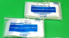 3x5 Zippit Bags Clear 2mil 200 Zip Seal Lock 3"x5" Reclosable Reloc Quality Bags