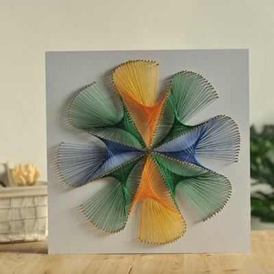 Fantasy Flower String Art Kit - DIY Kit, Bastelset für Erwachsene, String Art