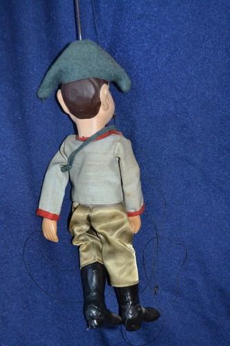 alte tschechische Marionette Soldat Kasperlefigur Marionettentheater Theater - Bild 4 von 6
