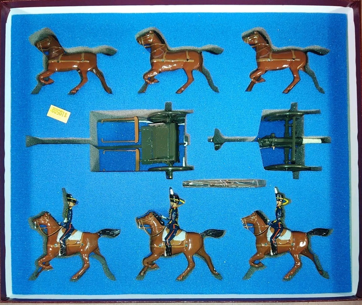 ロイヤル・ホースアーティラリーThe  Horse Artillery W Britain 8825 Royal Horse Artillery Kings Troop Gun & Limber Team