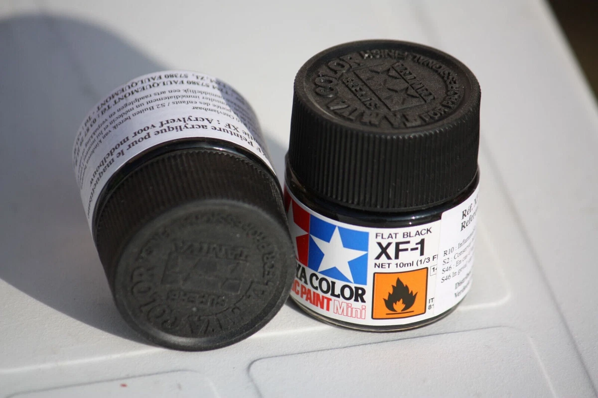 Tamiya Peinture Pot 10ml XF1 Mat Noir Maquette Neuf FR Ref 81701