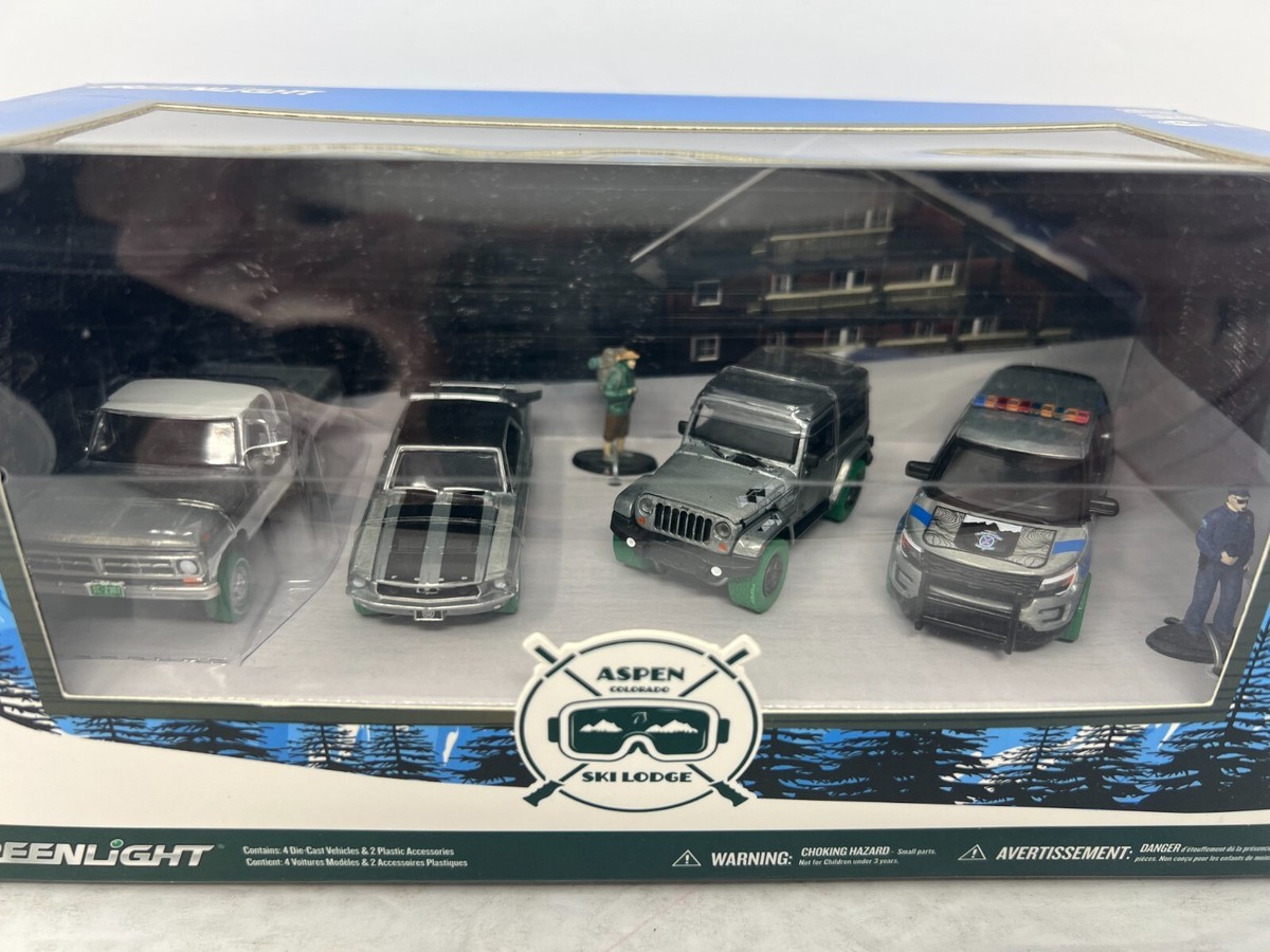 Greenlight Diorama Aspen Colorado Ski Lodge Raw Green Machine