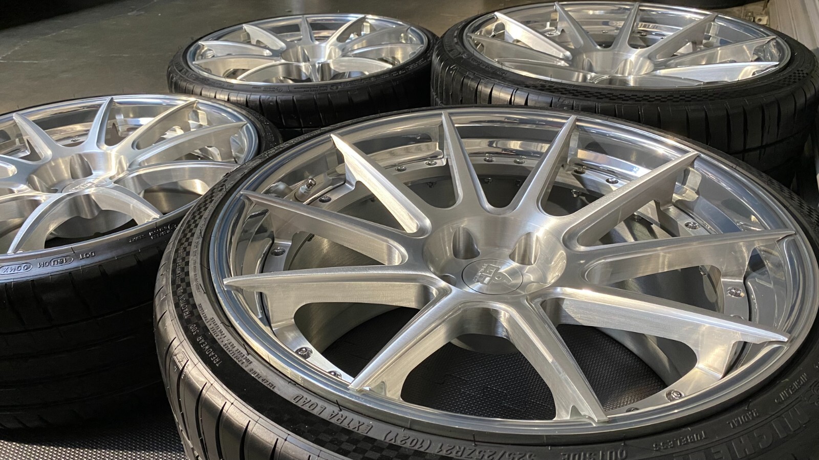 20/21" PROJECT6GR FORGED BRUSHED POLISHED LIP WHEELS MICHELIN TIRE FOR AUDI R8
