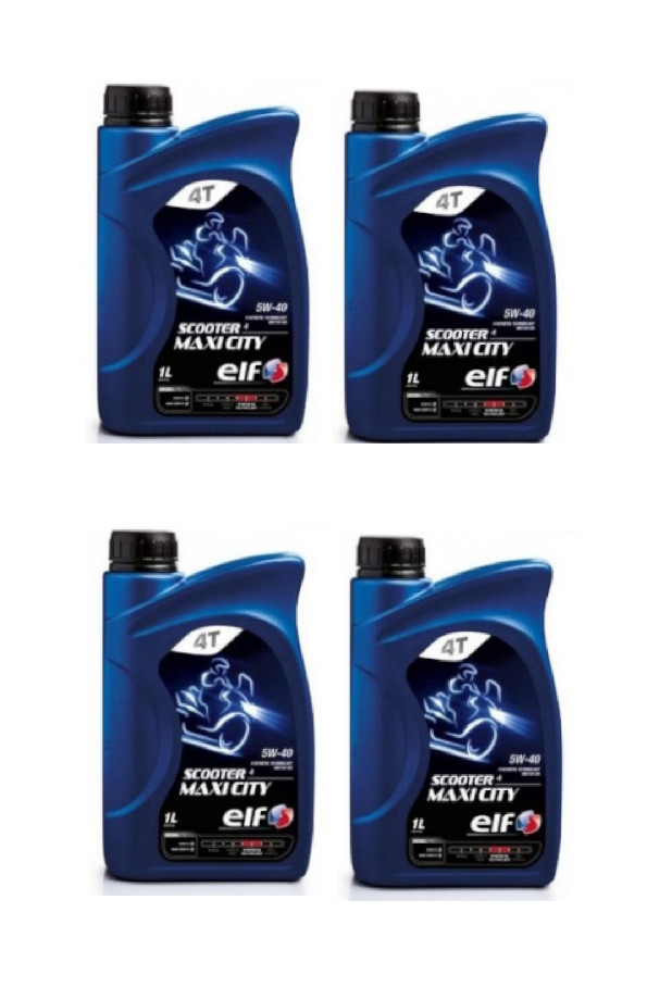 4LT OLIO LUBRIFICANTE MOTORE SYNTHETIC 4 TEMPI 5W40 ELF SCOOTER MAXI CITY API SL