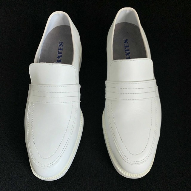 Bates White Golf Dress up Leather Shoes Mens size 9.5 eBay