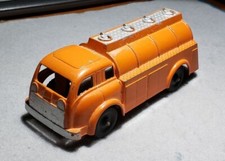 1940 - 1950s HUBLEY Gas Oil Tanker Truck - 406 Orange - All Original - Nice