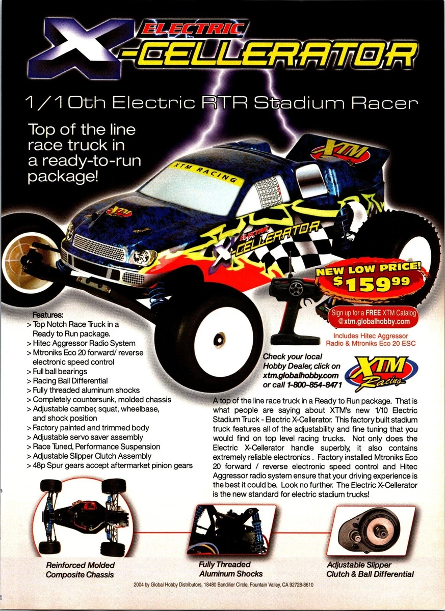 Nitro X Cellerator RC ST Truck XTM Racing Print Ad Wall Art Decor 159.99