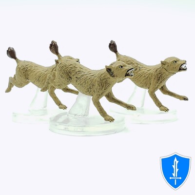 Blink Dog 1e x3 - 50th Anniversary #10 D&D Icons of the Realms