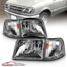1993 1994 1995 1996 1997 Ford Ranger Factory Style Chrome Headlights Pair