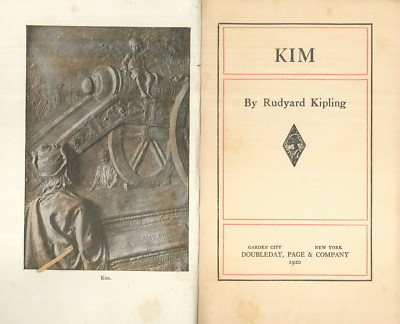 Vintage Kipling Kim 1920 Doubleday Page Illustrated Hardcover