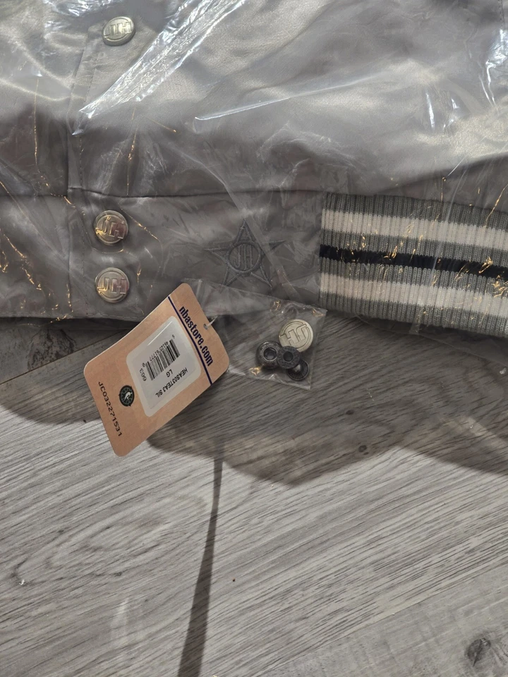 NBA Miami Heat Jacked Silver Stitched Men's Size Large New With Tags  - Image 4 of 4