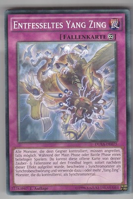 YU-GI-OH Entfesseltes Yang Zing Common DUEA-DE075