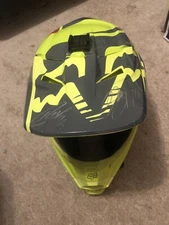 Ken Roczen Cole Seely signed Racing V1 Helmet Motocross Dirt Bike Off-Road ATV