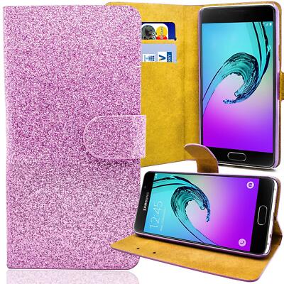 Glitzer Handy Tasche für iPhone 7 Plus / 8 Plus Schutz Hülle Flip Case Lila