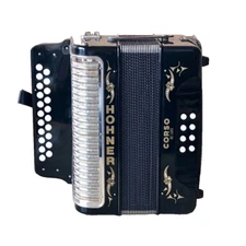 Hohner Accordion Corso De Luxe Button Made in Germany Vintage