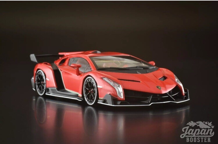 Kyosho Die Cast Lamborghini Veneno Red Pearl / White Stripe