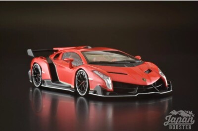 Kyosho Die Cast Lamborghini Veneno Red Pearl / White Stripe