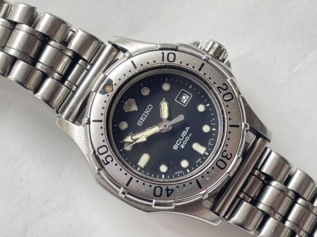 Seiko Scuba 200M Ladies Divers 7N85-0010 | eBay Seiko Scuba 200M Ladies Divers 7N85-0010 | eBay