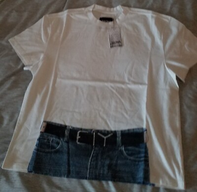 Y/Project x Jean Paul Gaultier trompe l'oeil print t-shirt White