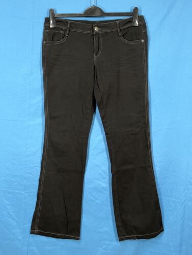 NWT VANITY Dakota REGULAR FIT Black STRETCH DENIM Women's FLARE LEG Jeans 30x33