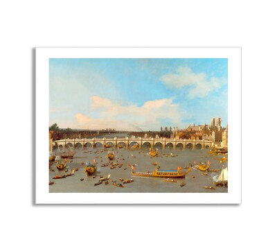 Canaletto Westminster Brücke London Kunst Giclee Aufdruck Wandkunst