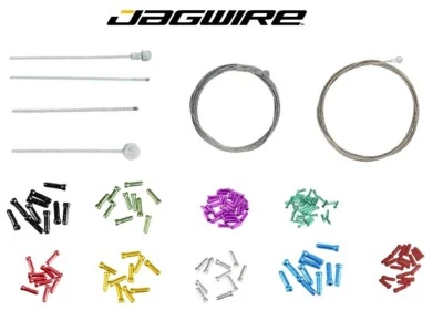 JAGWIRE Bremszug Innenzug Bremskabel 200cm Fahrrad Quetschhülsen/Endkappen UNI / RR /MTB