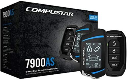 CS7900-AS Remote Vehicle Start Alarm with 3000ft Range - Smart Security Solution