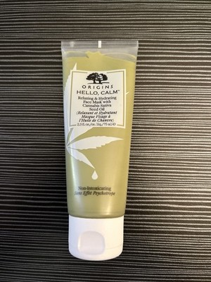 Origins hello calm relaxing & hydrating face mask with sativa & seed oil 2.5oz