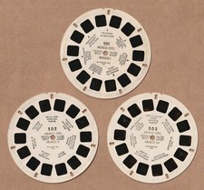 Set of three View-Master reels Mexico City, Mexico 1946