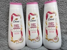 Dove Sugar Cookie Sprinkle Body Wash, Limited Edition Holiday 20 oz - LOT OF 3