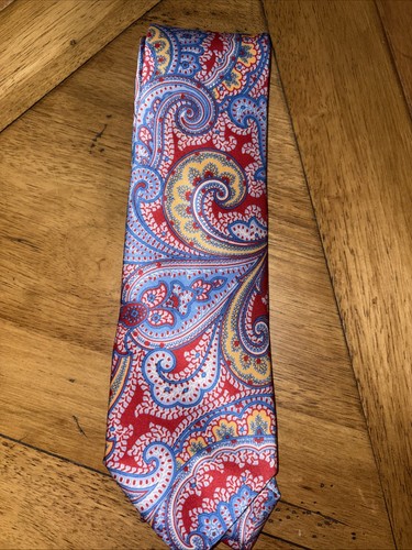 Barneys New York Silk Tie Geometric Pattern