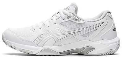 ASICS Women's Gel-Rocket 10 Court Shoes, 10 US, White/ Silver, Retail $110