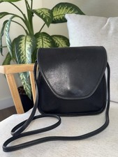 Vintage Coach Lindsay 1990’s Black Leather Crossbody Shoulder Bag Purse USA Made